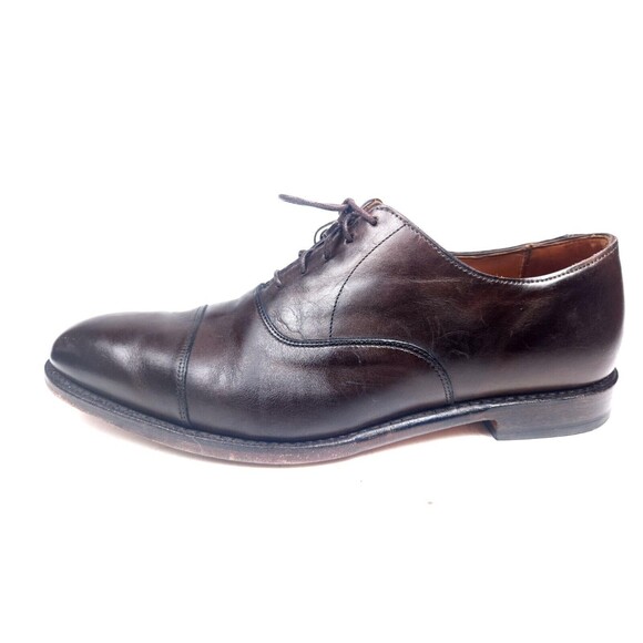 Allen Edmonds Exchange Place Brown Cap Toe Size 11 D Oxford Dress Shoes main image 10